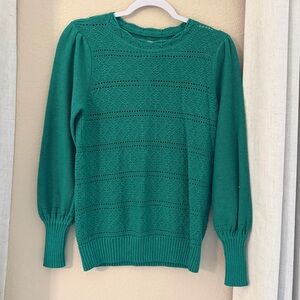 LOFT Teal Women's Crew Neck Sweater